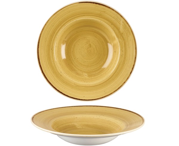 Stonecast Mustard Teller tief Fahne 24cm