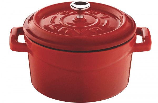 Playground Cocotte rund rot Ø10cm m.Deckel 0,35l h:7cm