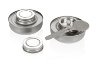 Fonduebrenner Sicher silber Edelstahl, 2er Set, 182x90x49mm