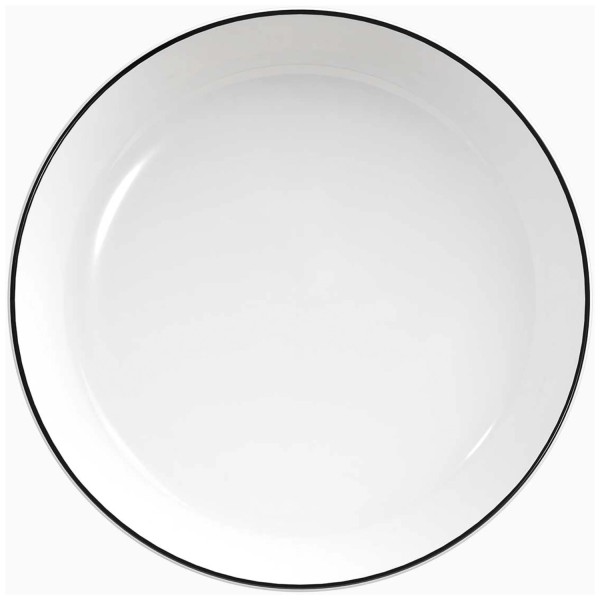 Nordika Platte tief 24cm H4cm schwarz