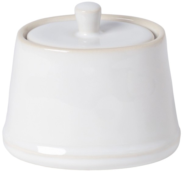 Beja Zuckerdose 10x8.1 H8.4cm 19cl 19.3cl weiss-creme