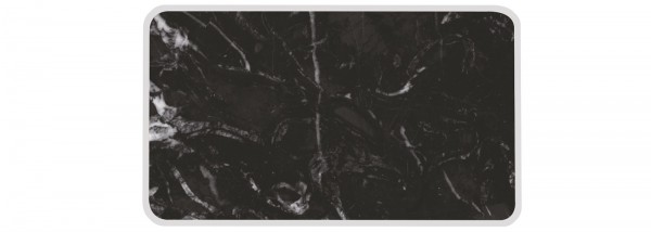 Osmos Tablett Marmor Optik/schwarz 28×20×0.4 cm