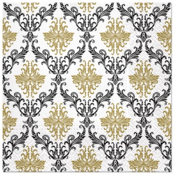 Servietten Lunch 20x Royal Ornament, 33x33cm