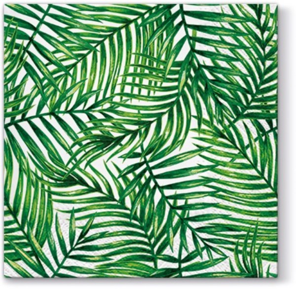 Servietten Lunch 20x Tropical Blätter, 33x33cm
