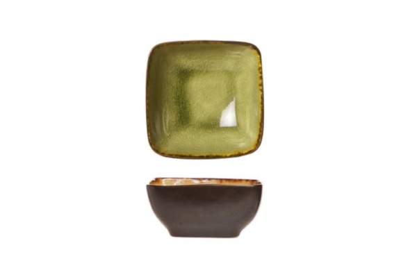 Mossa Schüssel eckig, D 8cm, H: 3.5cm