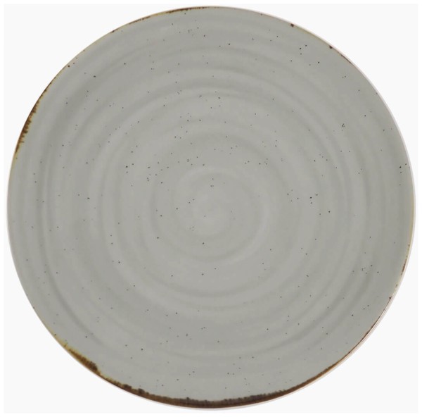 Rustico Teller flach coupe D21cm taupe