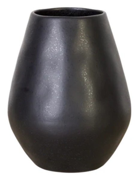 Riviera Vase bulb 20x19.9x24.9cm 446cl sable noir