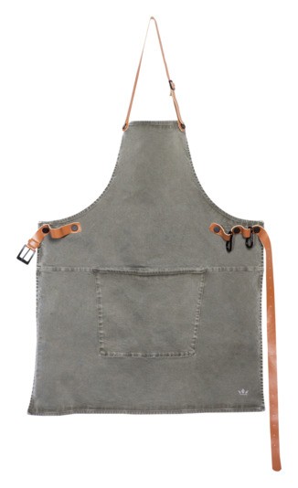Schürze BBQ grey green