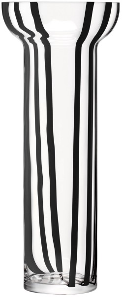 Stripe Vase H42cm schwarz