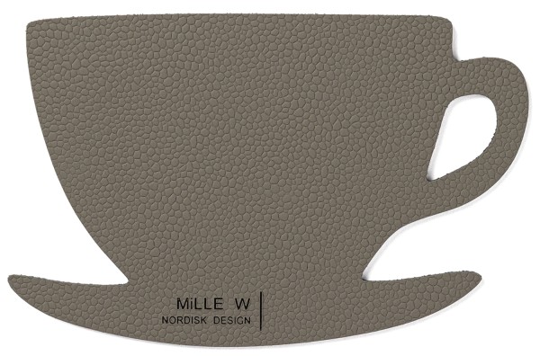 Untersetzer Kaffee grau