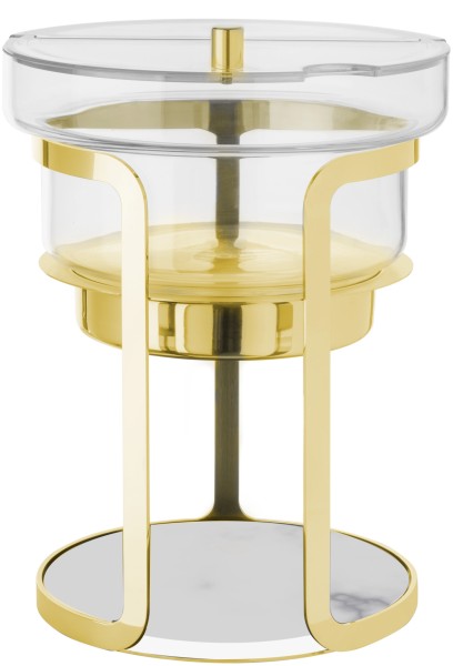 Decò Obstsalat-/Joghurtbehälter 3L gold marmor