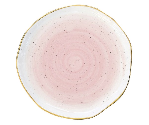 Artesanal Tapas Teller, pink, D10cm