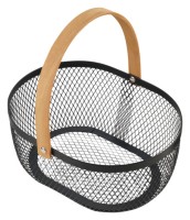 Drahtkorb oval sw 24.4x17.5cm