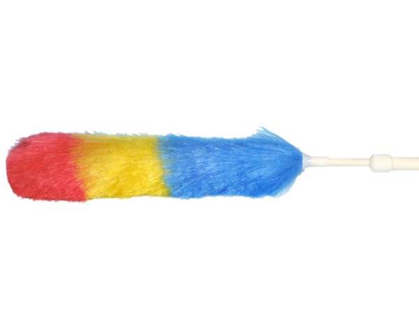 Staubwedel m.Teleskopst. bunt