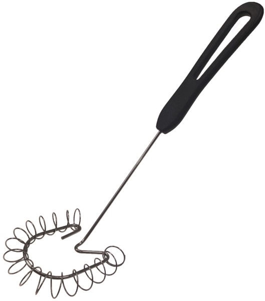 Spiral Schneebesen 29cm Edelstahl Griff Kunststoff schwarz
