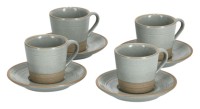 Espressotassen-Set 8tlg grau
