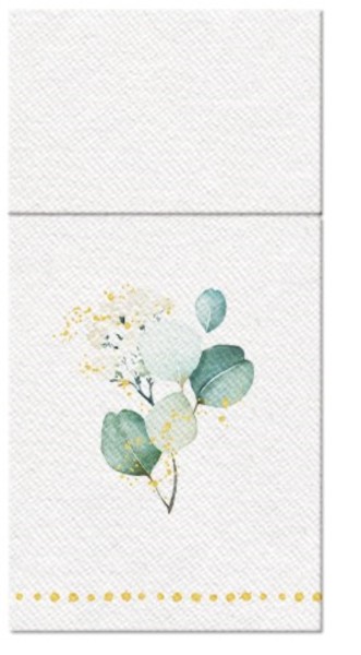 Bestecktasche 25x Golden eucaliptus, 40x40cm