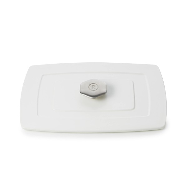 Rvlt2 Deckel für Platte 30cm, Satin-weiss