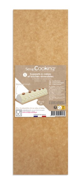 5er Set Kuchenunterlage Kraftpapier 10x30cm