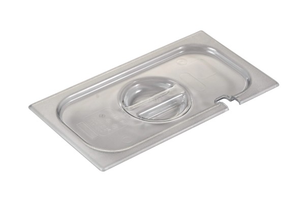 GN Deckel 1/3 Polycarbonat mit Löffelausparung transparent