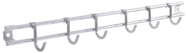 Hängeleiste mit 10 Haken (verschiebbar) L: 70 cm