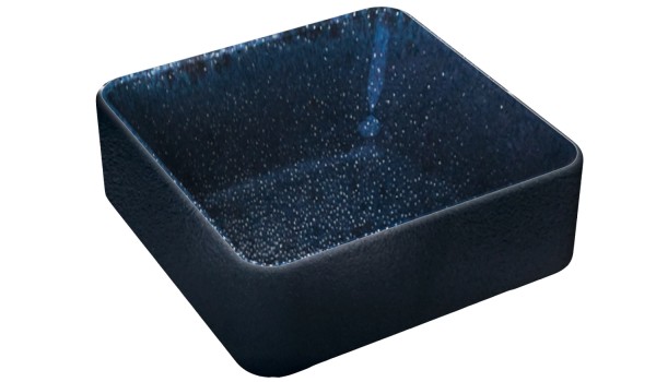 Playground NARA Schale tief eck. schwarz 9x9cm 0.19lt H4.3cm