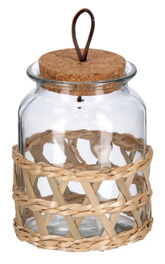 Vorratsglas Boho Korkd.1000 ml
