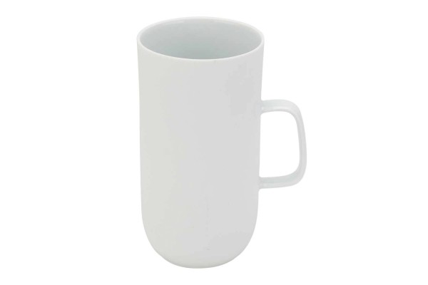 Charming white Becher mit Henkel, 44cl, D 7.5 x H 13.9cm