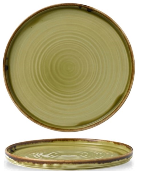 Harvest Green Walled Teller 26cm