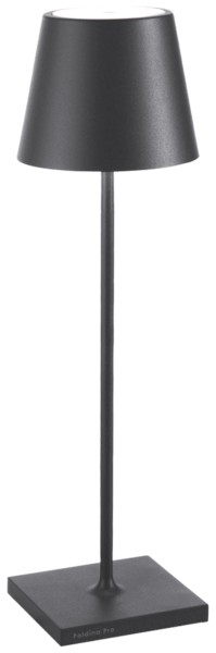 Poldina Pro Tischlampe 11.1x38cm dunkelgrau