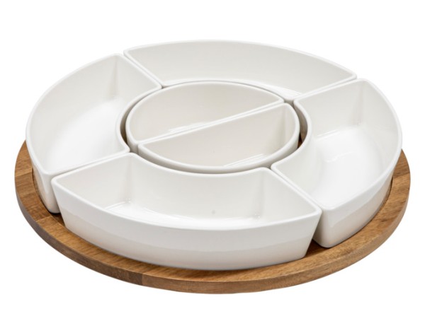 Schalenset auf Drehteller Alto