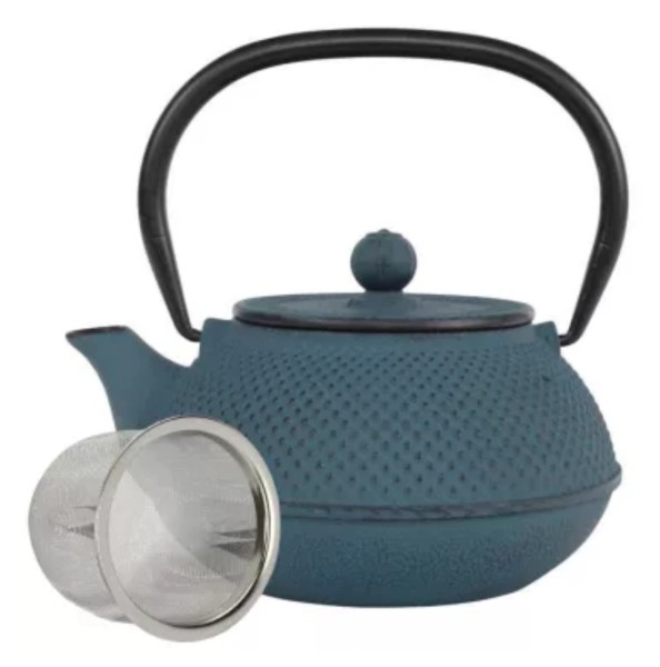 Arare Teekanne Gusseisen 0.8L blau
