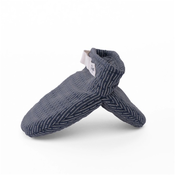 Mini Ofenhandschuhe 14x14cm dark blue stone Biobaumwolle