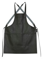 Schürze Hosenträger black