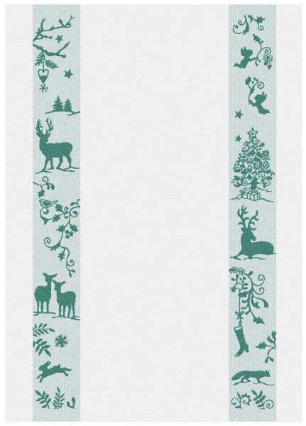 WINTERWALD GESCHIRRTUCH MEYER-MAYOR dunkelgrün