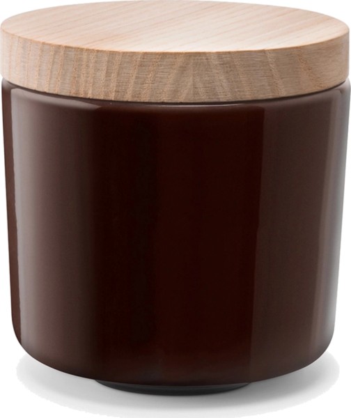 Collective Dose H8.5cm mit Deckel Esche mocha