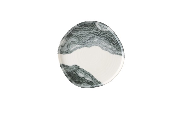 Tide Black Organic Walled Teller flach 25cm