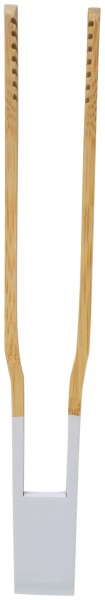 Zange geriffelt 24cm Bambus light grey