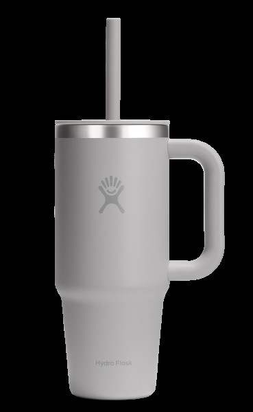 Reisebecher mit Trinkhalm 710ml birch