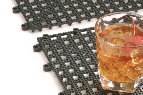 Abtropfmatte 33x33cm, schwarz