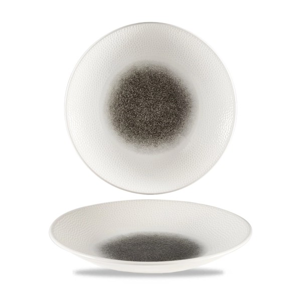 Isla Raku Quartz Black Coupe Teller tief 25.5cm