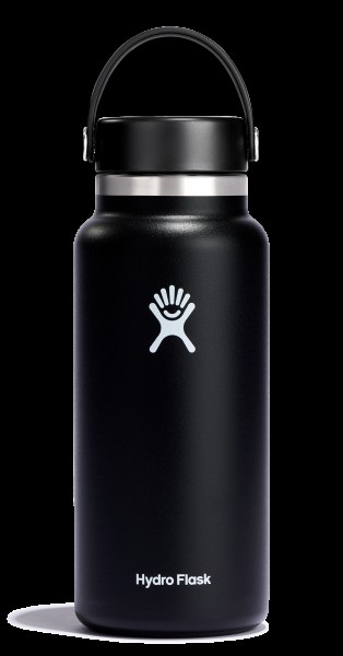 Trinkflasche Wide Flex Deckel 945ml schwarz