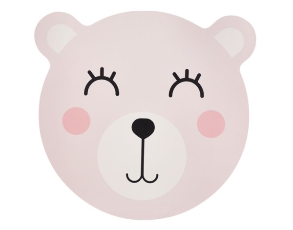 Tischset Bär rosa ø38cm