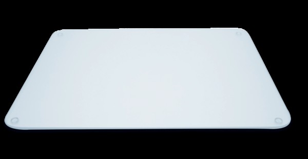 Glaskeramik Abdeckung 50x40cm Oberfläche geriffelt klar