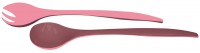 Duo Salatbesteck kastanie/pink 29 cm