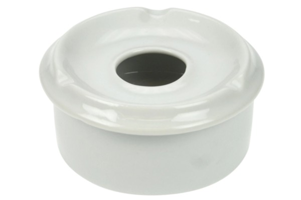 Aschenbecher 10x7cm weiss Porzellan