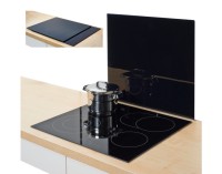 Herdblende Glas schwarz