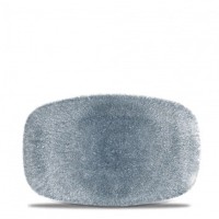 S.P. Raku Topaz Blue Platte rechteckig 23.7x15.7cm