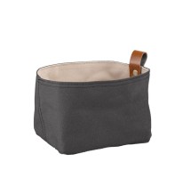 Brottasche 19x11cm, H10.5cm, beige/dunkelgrau