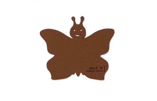 Untersetzer Kids schmetterling cognac